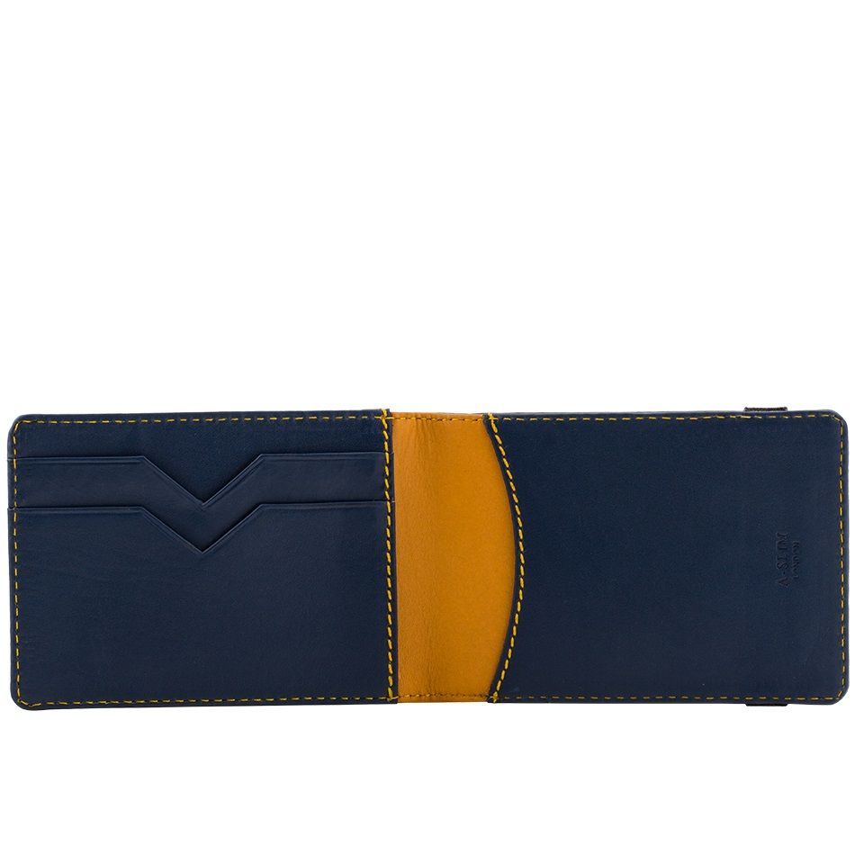 A-SLIM Leather Wallet Kihaku - Blue